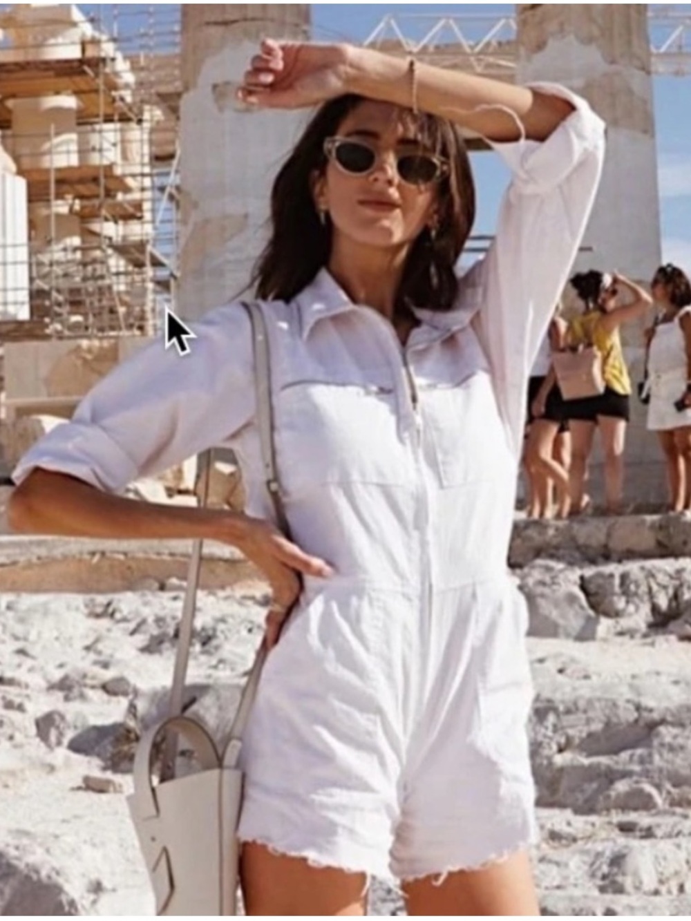 Jens Pirate Booty x Free People Palmetto Zippered Raw Hem Romper, Size S